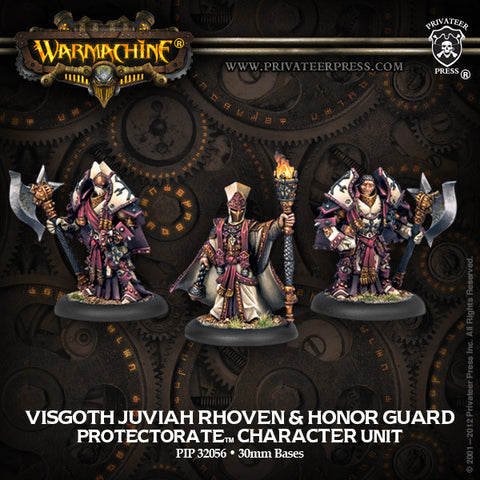Warmachine - Protectorate of Menoth Visgoth Rhoven & Exemplar Bodyguards Character Unit