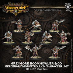 Warmachine - Mercenaries Greygore, Boomhowler & co. Trollkin character unit