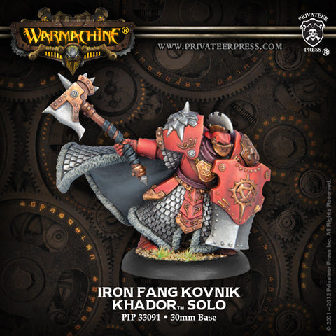 Warmachine - Khador Iron Fang Kovnik Solo
