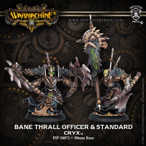 Warmachine - Cryx: Bane Thrall Officer and Standard