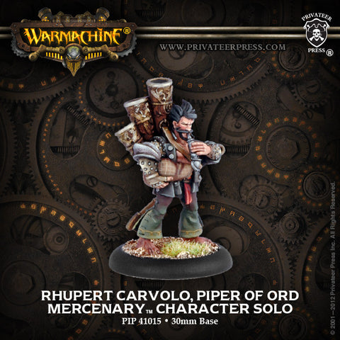 Warmachine - Mercenaries  Rhupert Carvolo, Piper of Ord Solo