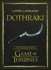 Game of Thrones - Living Language Dothraki Book & CD Set